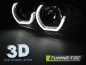 Preview: LED 3D Angel Eyes Scheinwerfer für BMW 5er E39 95-03 schwarz